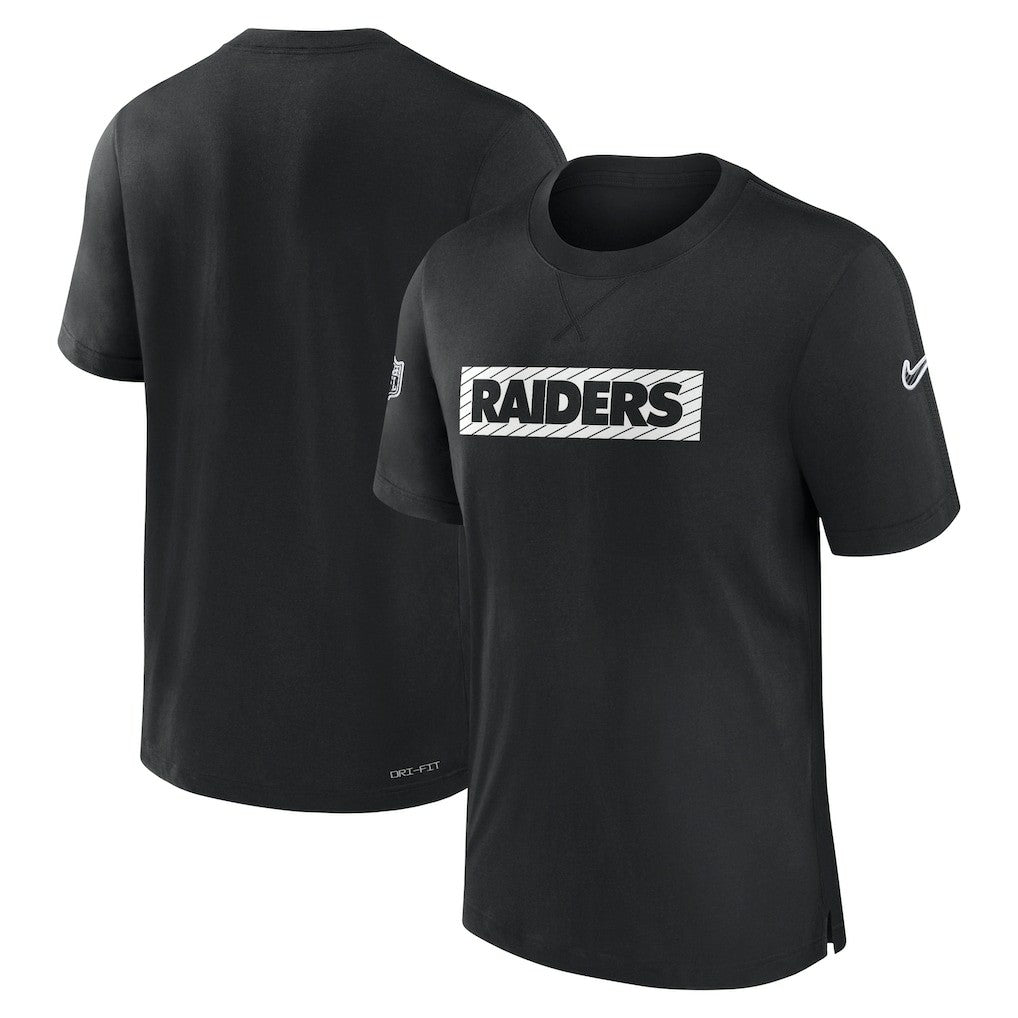 Las Vegas Raiders Sideline Player Performance T-Shirt - Black - Nike