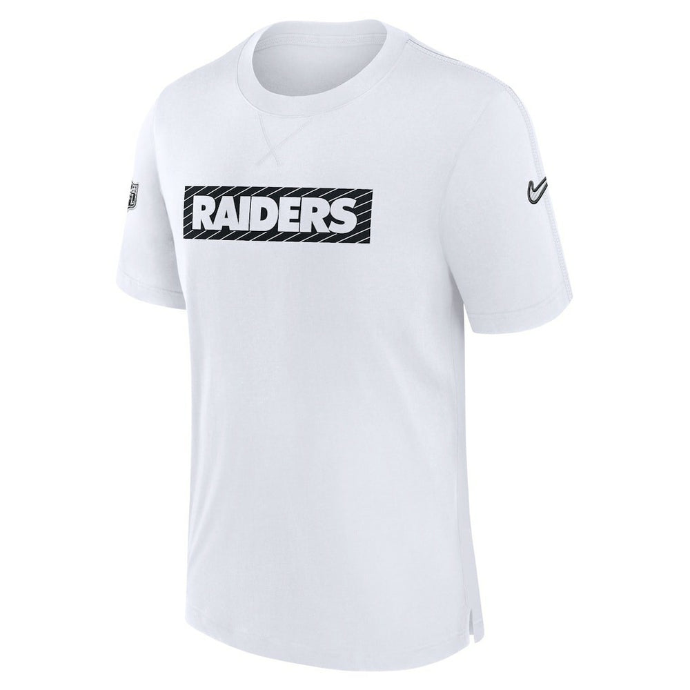 Las Vegas Raiders Sideline Player Performance T-Shirt - White - Nike
