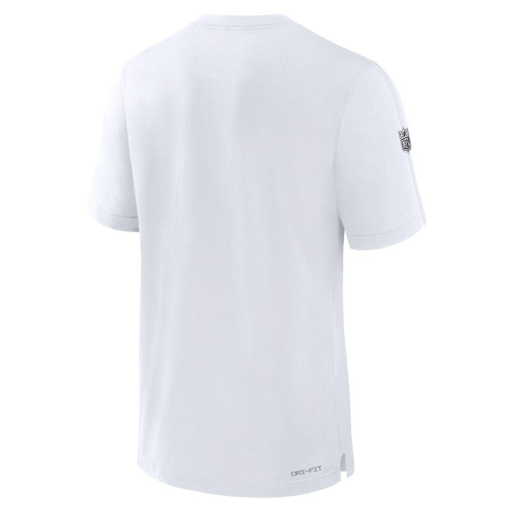 Las Vegas Raiders Sideline Player Performance T-Shirt - White - Nike