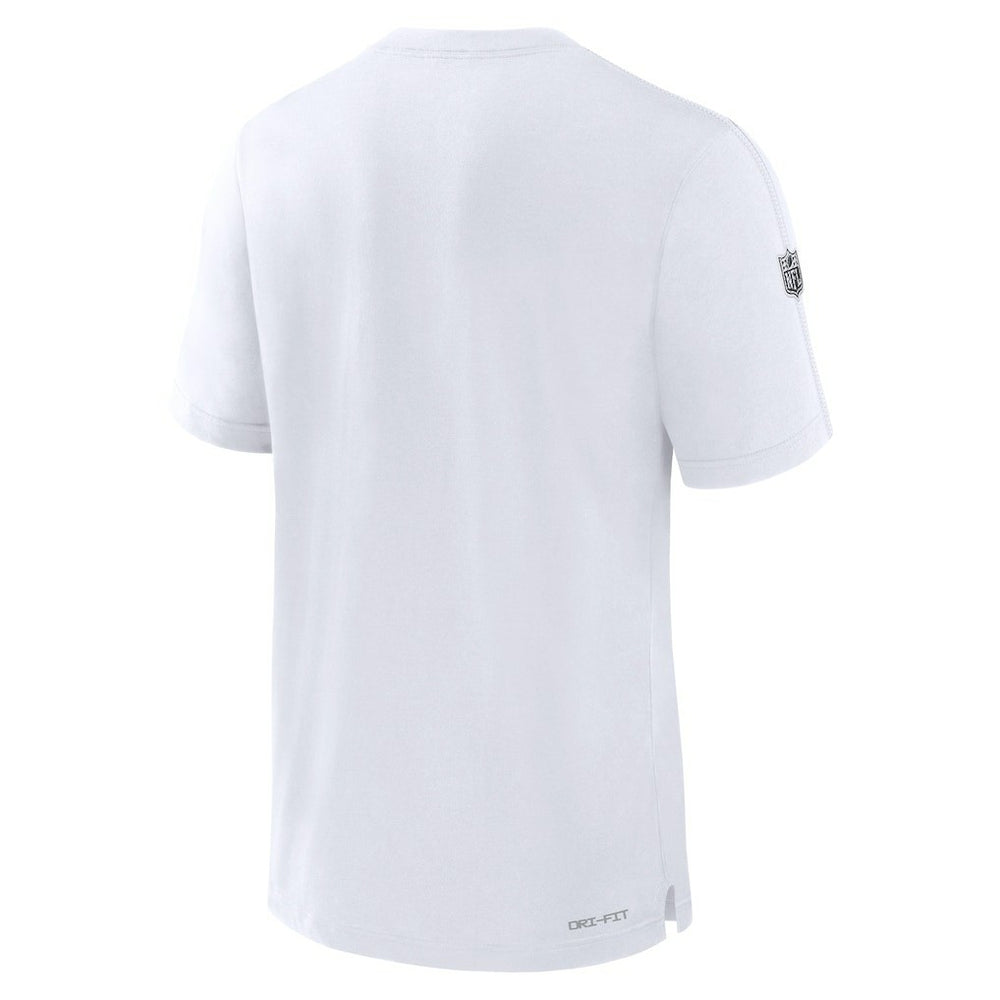 Las Vegas Raiders Sideline Player Performance T-Shirt - White - Nike