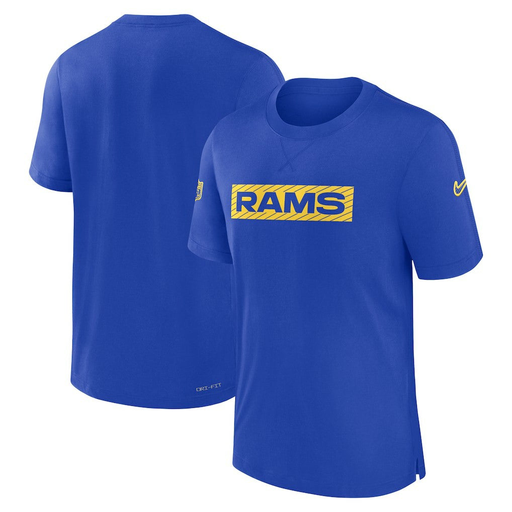 Los Angeles Rams Sideline Player Performance T-Shirt - Royal - Nike