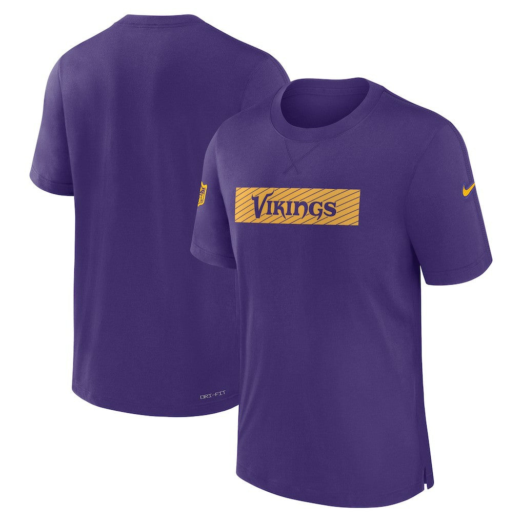 Minnesota Vikings Sideline Player Performance T-Shirt - Purple - Nike