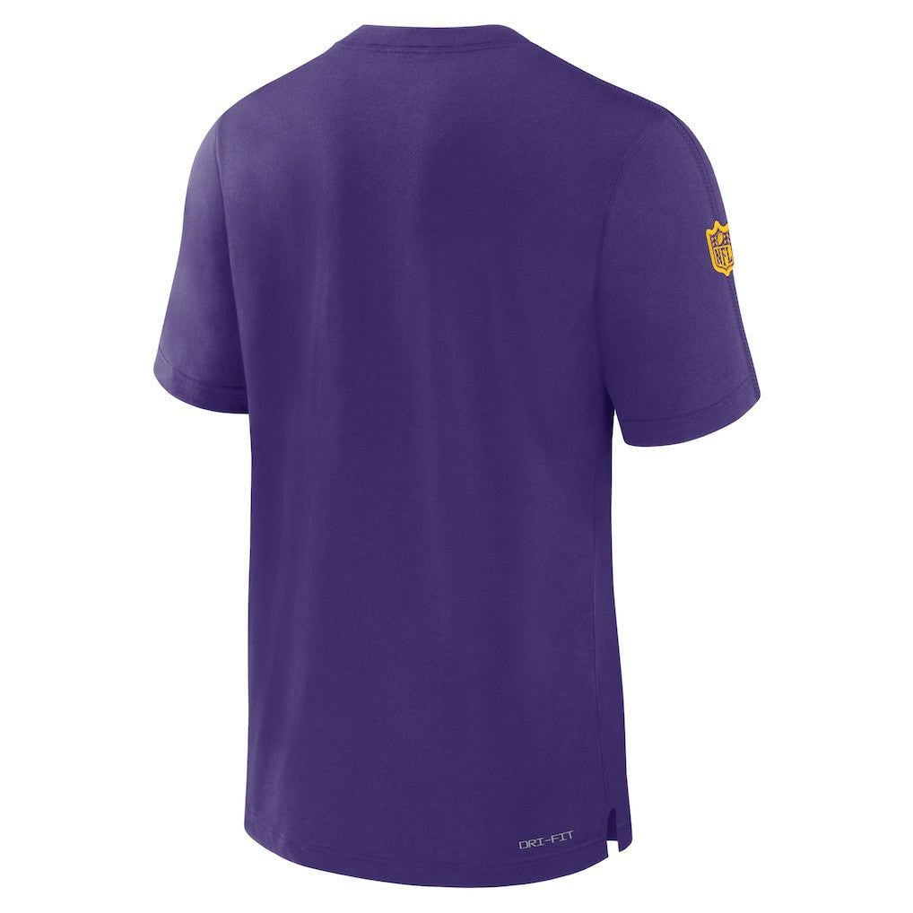 Minnesota Vikings Sideline Player Performance T-Shirt - Purple - Nike