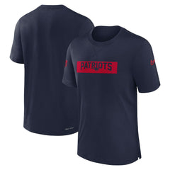 New England Patriots Sideline Player Performance T-Shirt - Navy - Nike