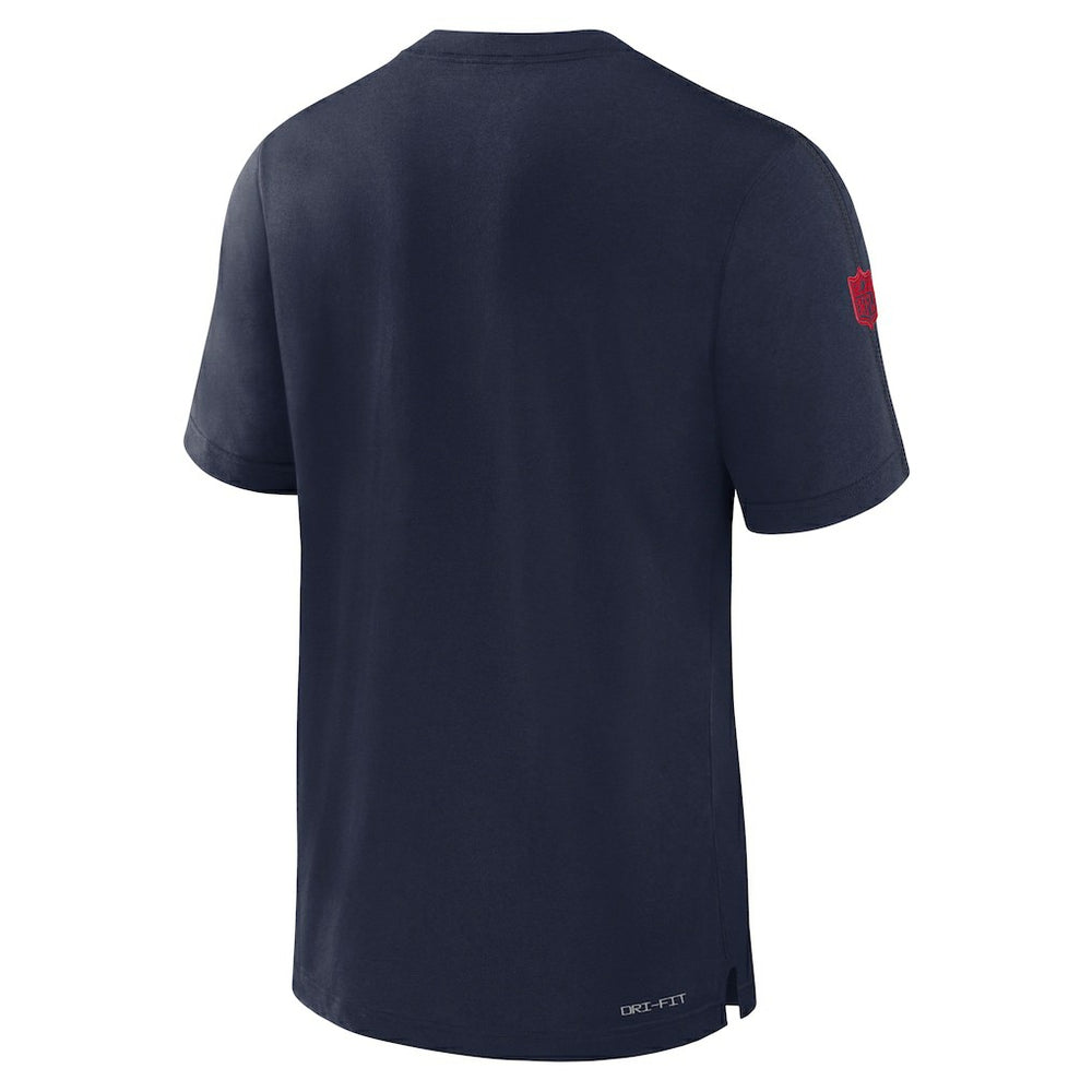 New England Patriots Sideline Player Performance T-Shirt - Navy - Nike