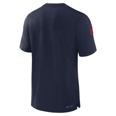 New England Patriots Sideline Player Performance T-Shirt - Navy - Nike