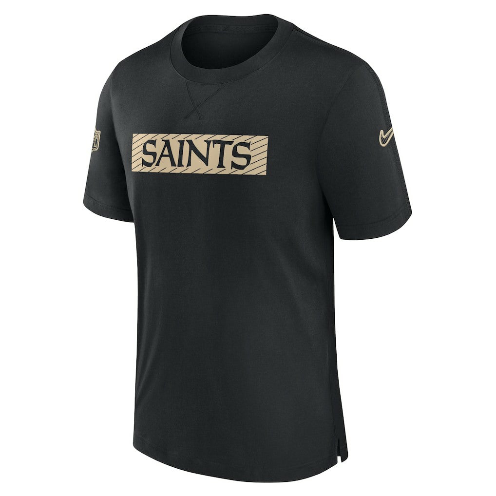 New Orleans Saints Sideline Player Performance T-Shirt - Black - Nike