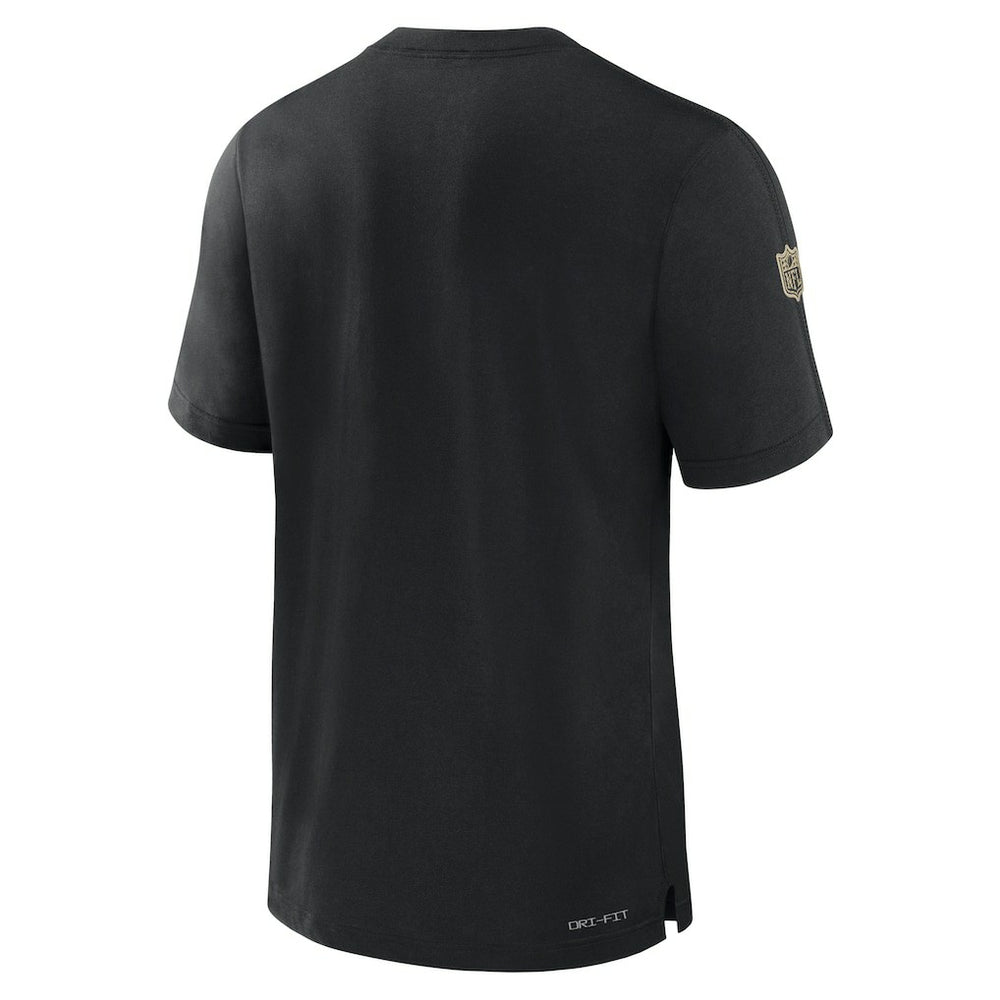 New Orleans Saints Sideline Player Performance T-Shirt - Black - Nike