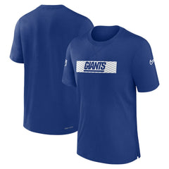 New York Giants Sideline Player Performance T-Shirt - Royal - Nike