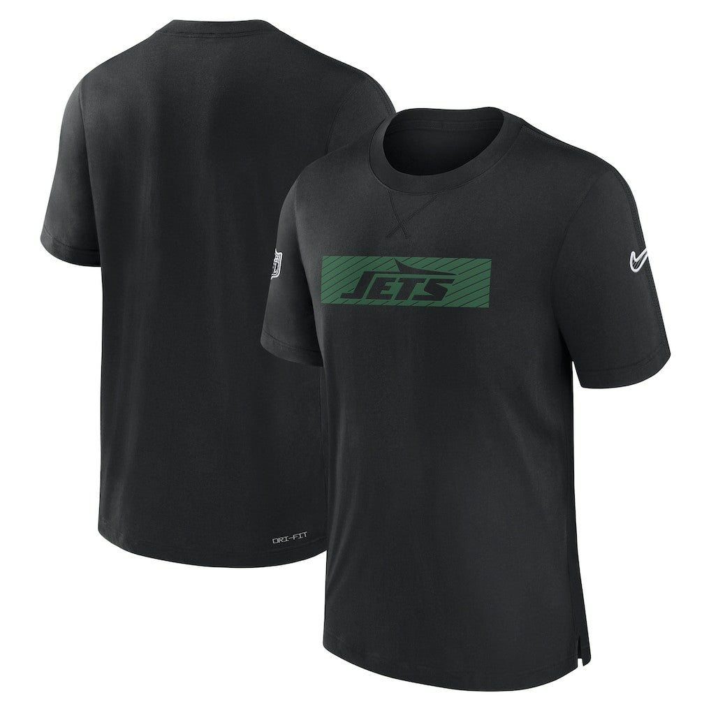 New York Jets Sideline Player Performance T-Shirt - Black - Nike
