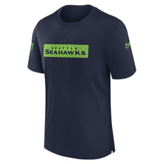 Seattle Seahawks Sideline Player Performance T-Shirt - College Navy - Nike