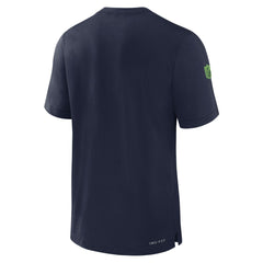 Seattle Seahawks Sideline Player Performance T-Shirt - College Navy - Nike