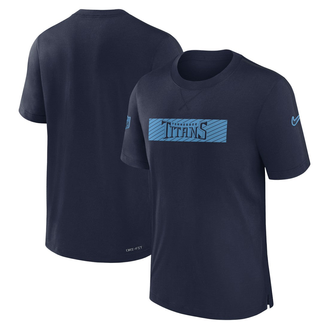 Tennessee Titans Sideline Player Performance T-Shirt - Navy - Nike