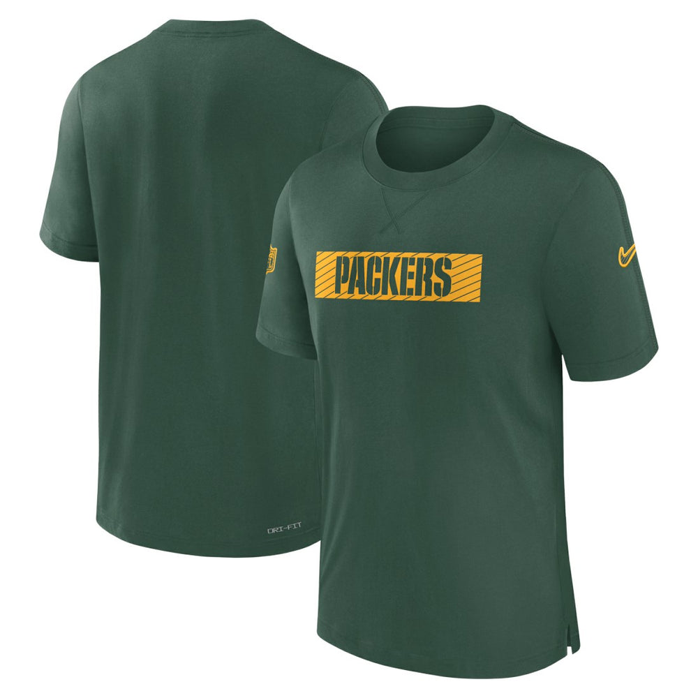 Green Bay Packers Sideline Player Performance T-Shirt - Green - Nike