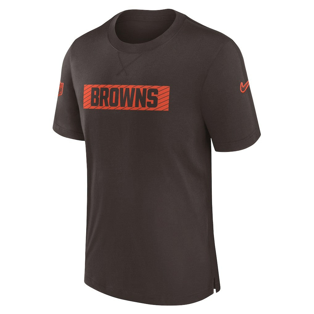 Cleveland Browns Sideline Player Performance T-Shirt - Brown - Nike