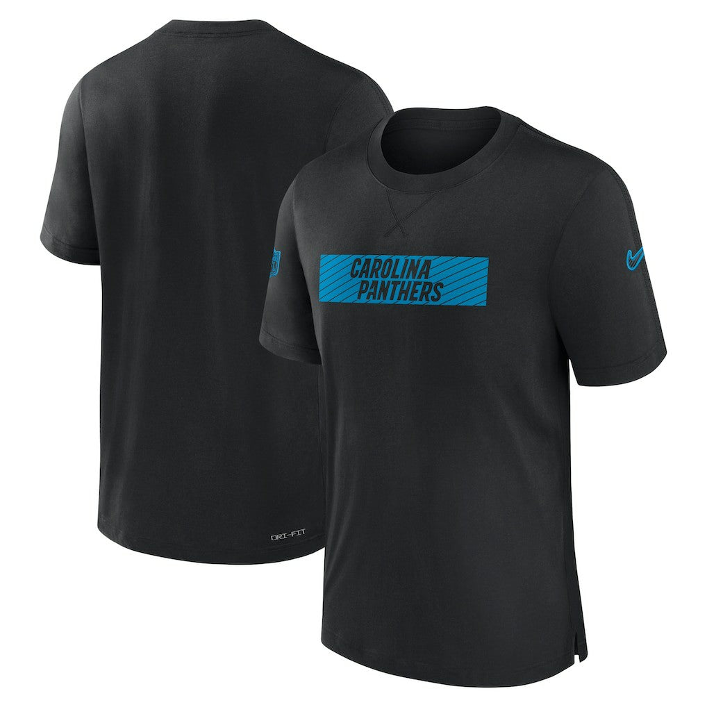 Carolina Panthers Sideline Player Performance T-Shirt - Black - Nike