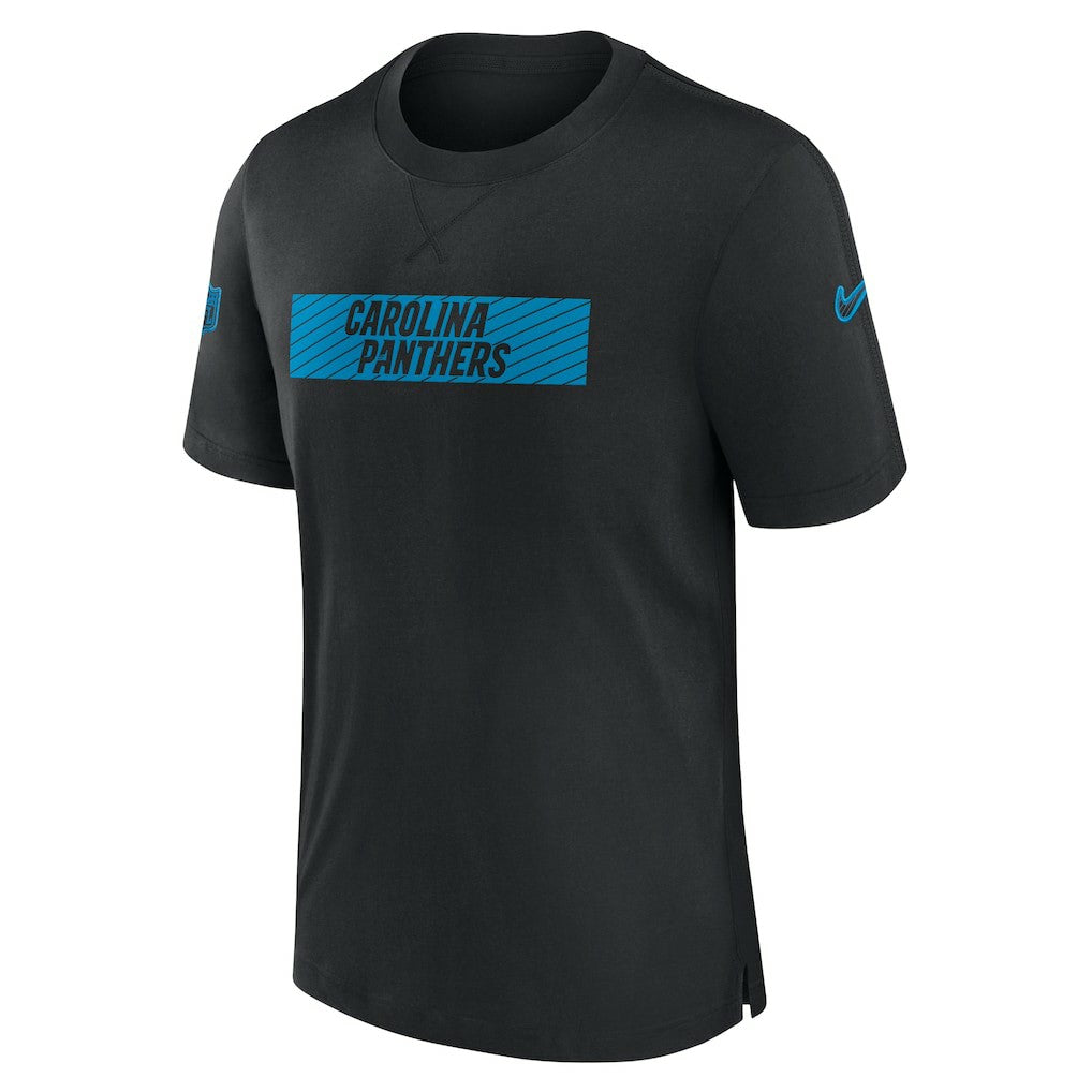 Carolina Panthers Sideline Player Performance T-Shirt - Black - Nike