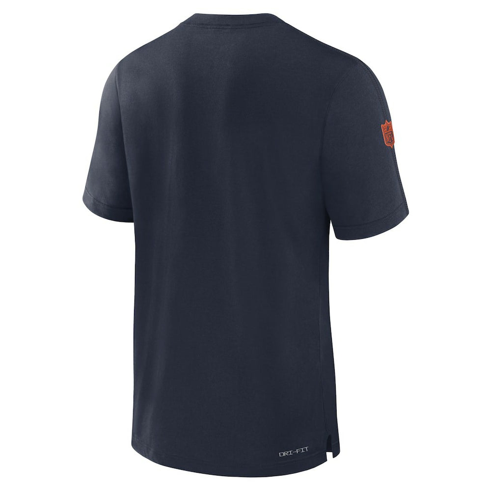 Chicago Bears Sideline Player Performance T-Shirt - Navy - Nike