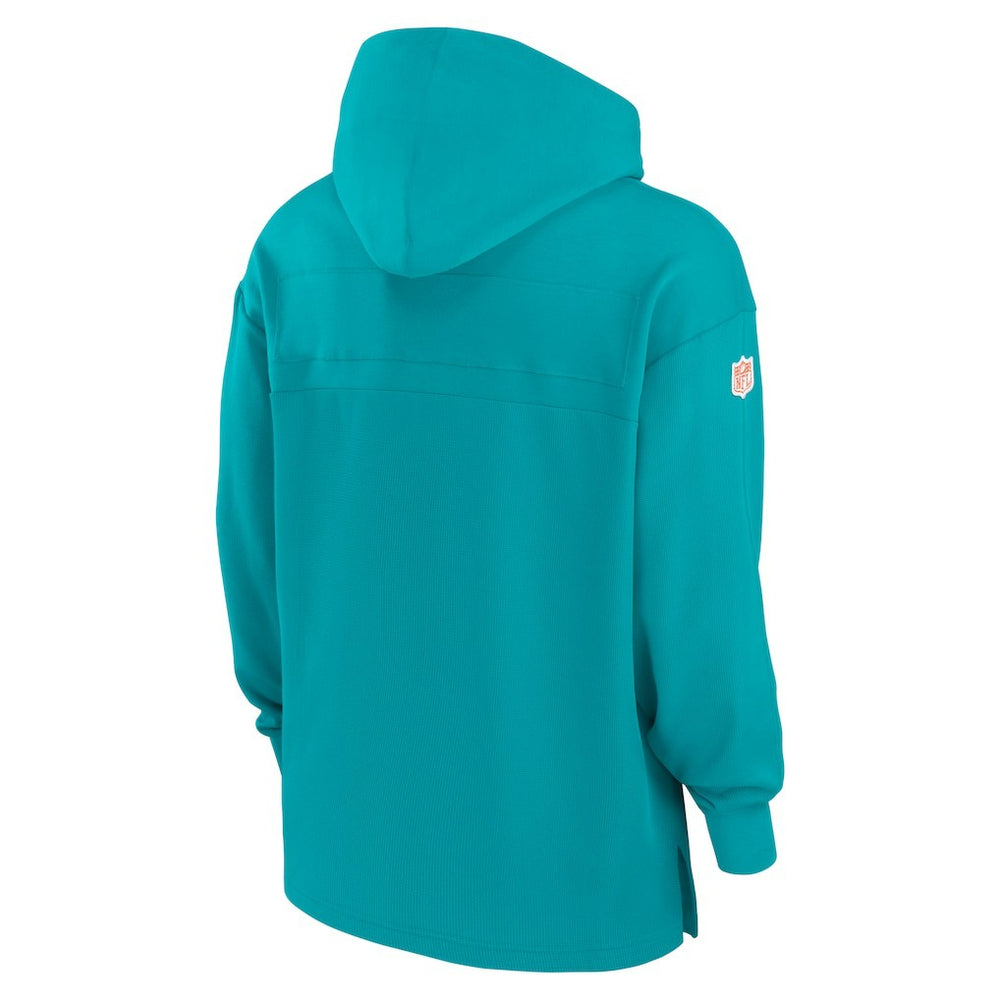 Miami Dolphins Sideline Jersey Performance Pullover Hoodie - Aqua - Nike
