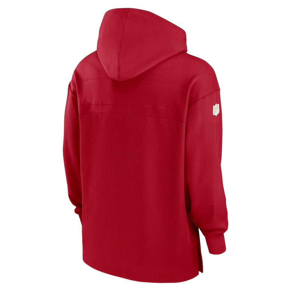 San Francisco 49ers Sideline Jersey Performance Pullover Hoodie - Scarlet - Nike