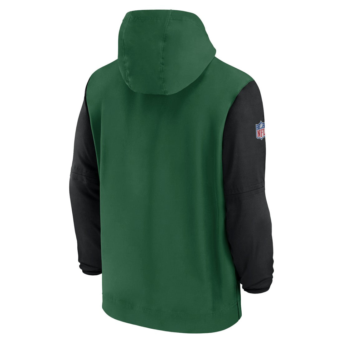 New York Jets 2024/25 Sideline Pre-Game Player 1/2-Zip Hoodie Jacket - Green/Black - Nike