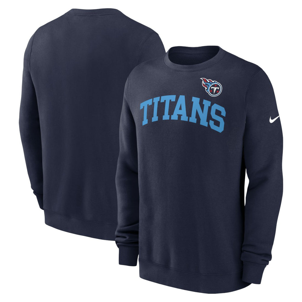 Tennessee Titans Club Pullover Sweatshirt - Navy - Nike