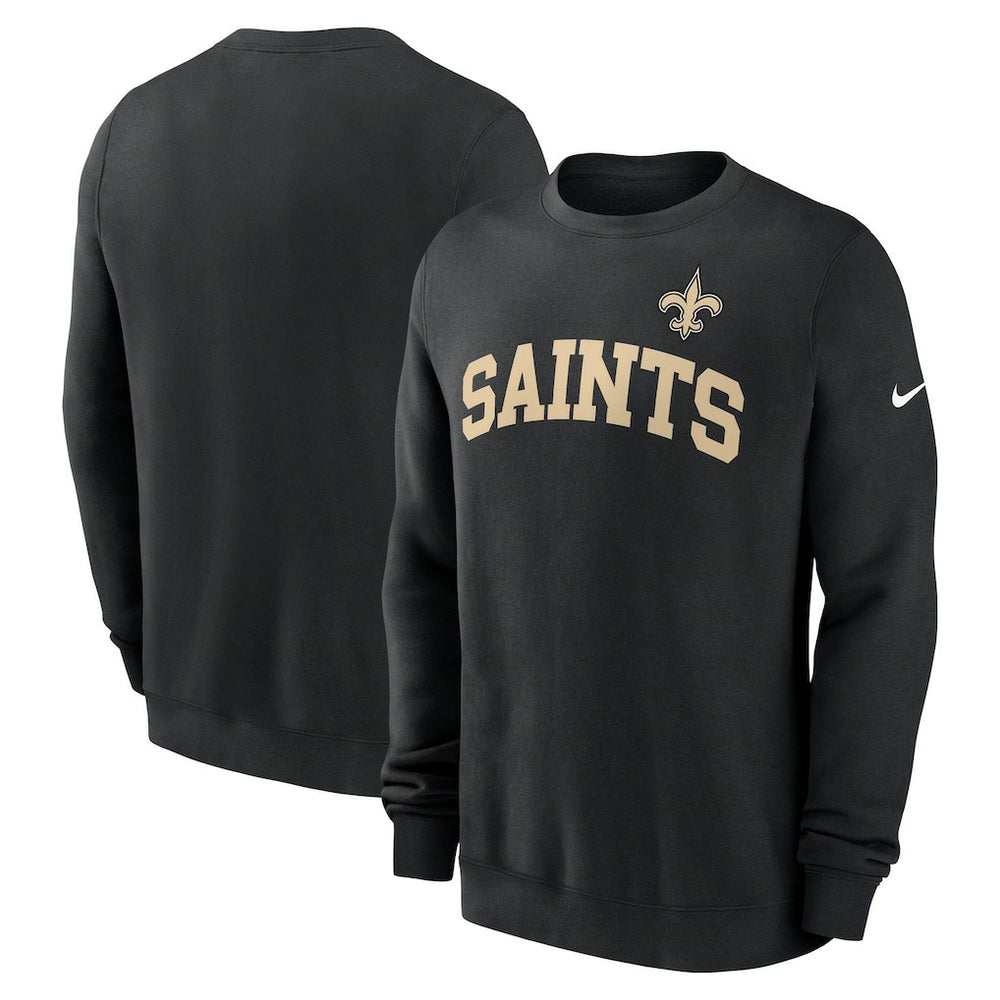 New Orleans Saints Club Pullover Sweatshirt - Black - Nike