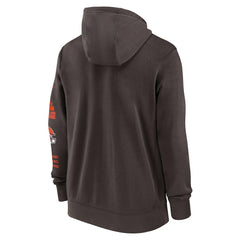 Cleveland Browns Primetime Club Full-Zip Hoodie - Brown - Nike