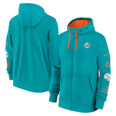 Miami Dolphins Primetime Club Full-Zip Hoodie - Aqua - Nike