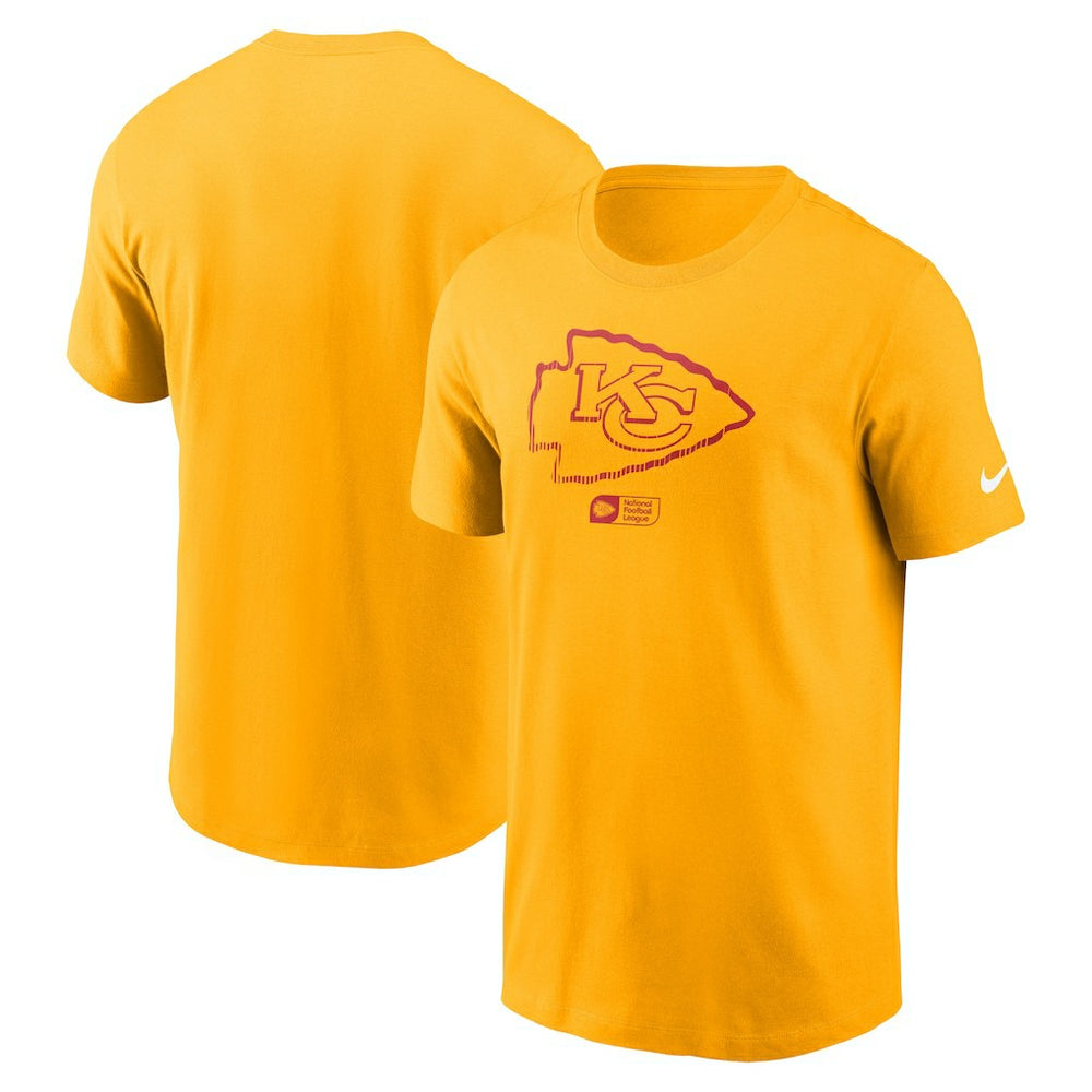 Kansas City Chiefs Faded Essential T-Shirt  - Gold - Nike