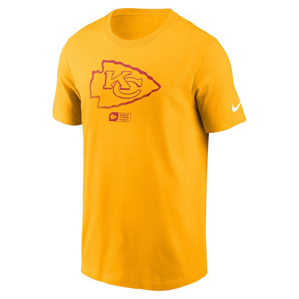 Kansas City Chiefs Faded Essential T-Shirt  - Gold - Nike