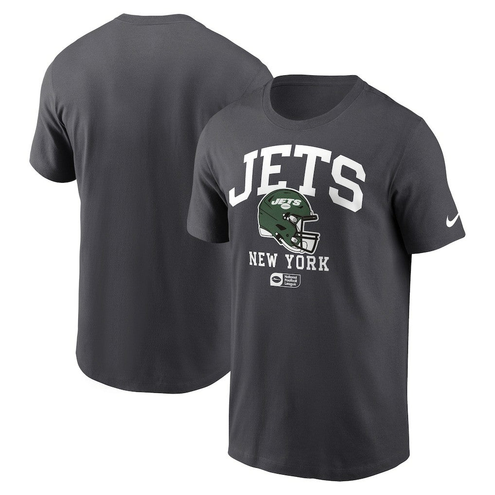 New York Jets Helmet Essential T-Shirt - Anthracite - Nike