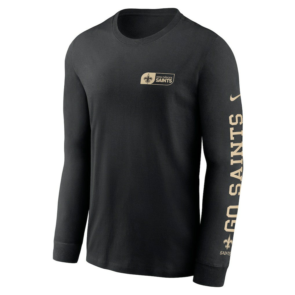 New Orleans Saints All Out Long Sleeve T-Shirt - Black - Nike