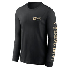 New Orleans Saints All Out Long Sleeve T-Shirt - Black - Nike