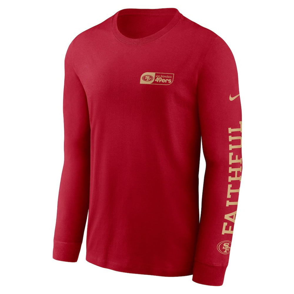 San Francisco 49ers All Out Long Sleeve T-Shirt - Scarlet - Nike