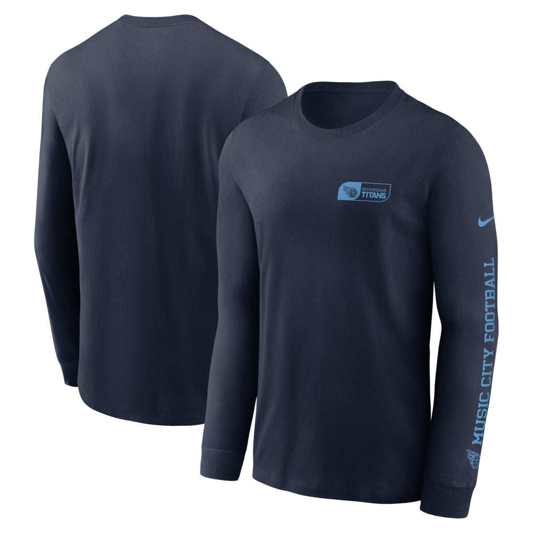 Tennessee Titans All Out Long Sleeve T-Shirt - Navy - Nike