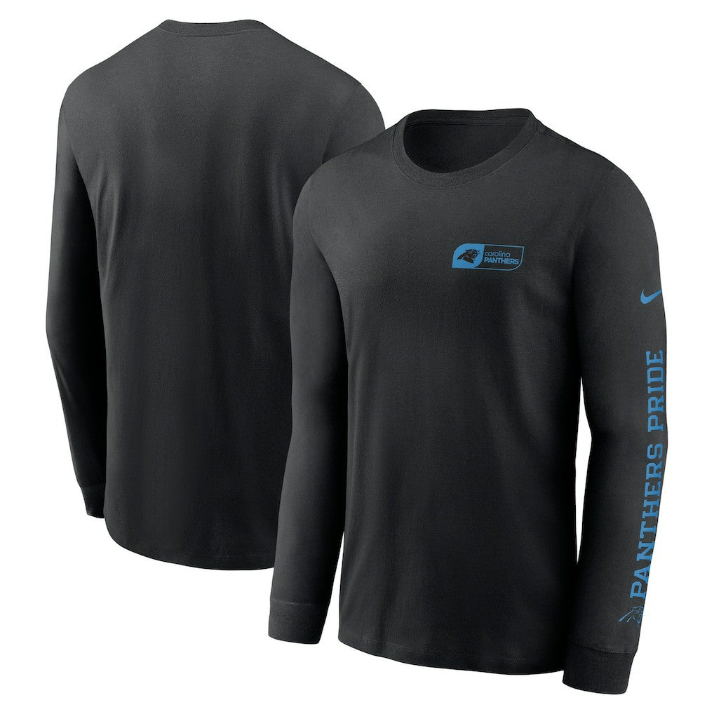 Carolina Panthers All Out Long Sleeve T-Shirt - Black - Nike