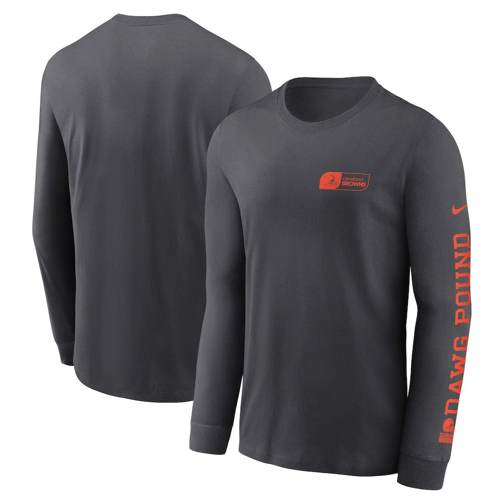 Cleveland Browns All Out Long Sleeve T-Shirt - Anthracite - Nike