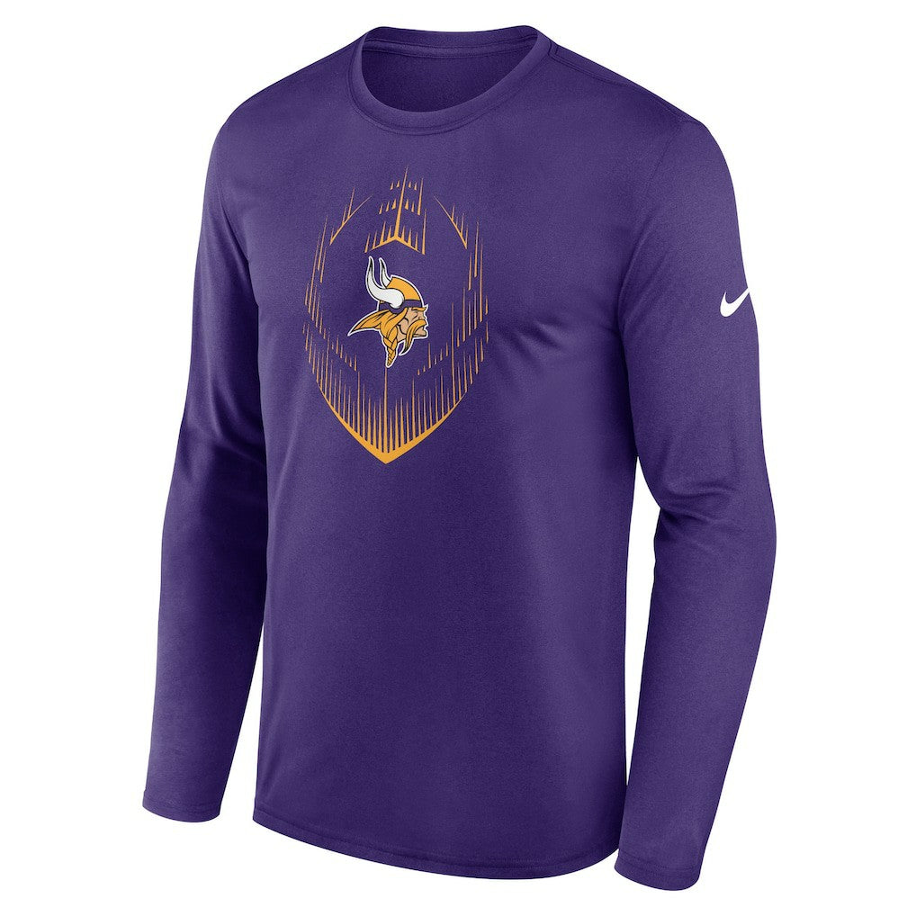 Minnesota Vikings Icon Legend Performance Long Sleeve T-Shirt - Purple - Nike