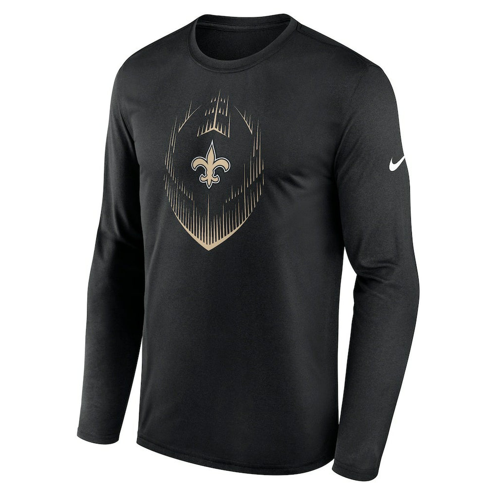 New Orleans Saints Icon Legend Performance Long Sleeve T-Shirt - Black - Nike