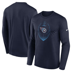 Tennessee Titans Icon Legend Performance Long Sleeve T-Shirt - Navy - Nike
