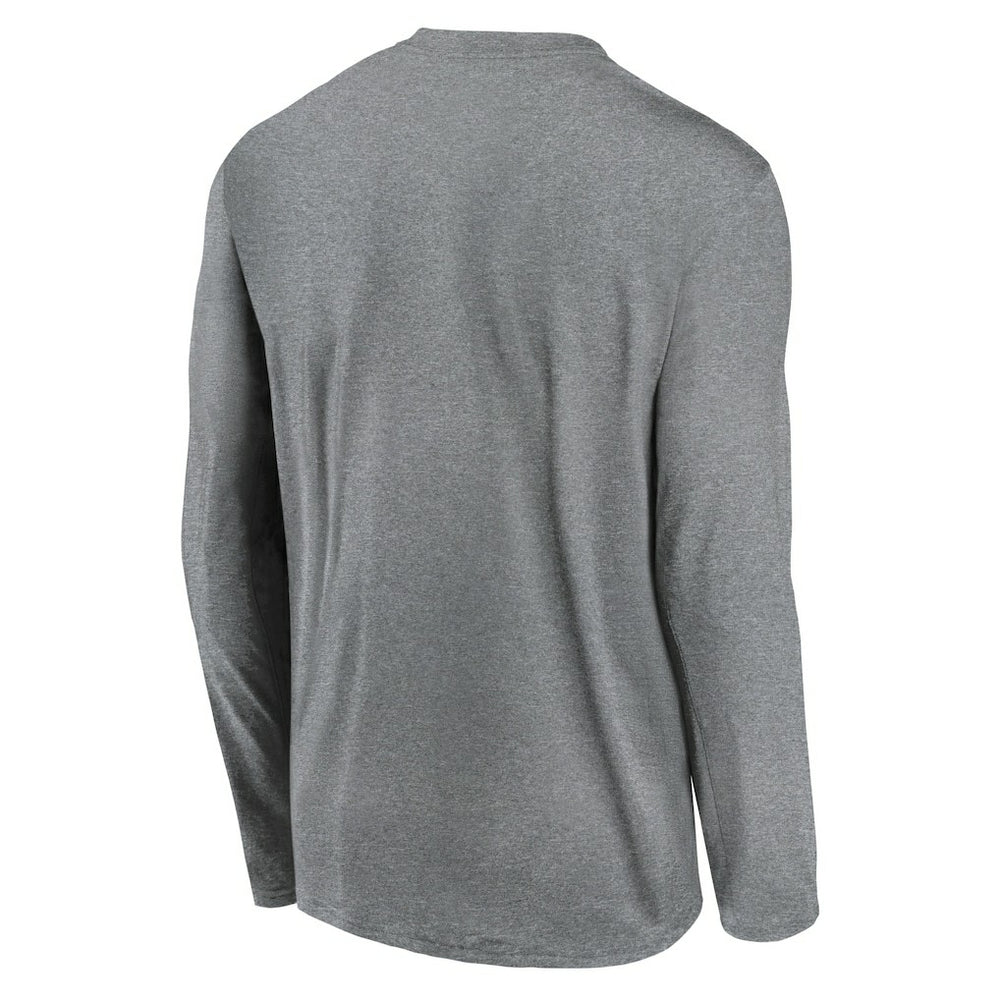 Houston Texans Icon Legend Performance Long Sleeve T-Shirt - Heather Gray - Nike