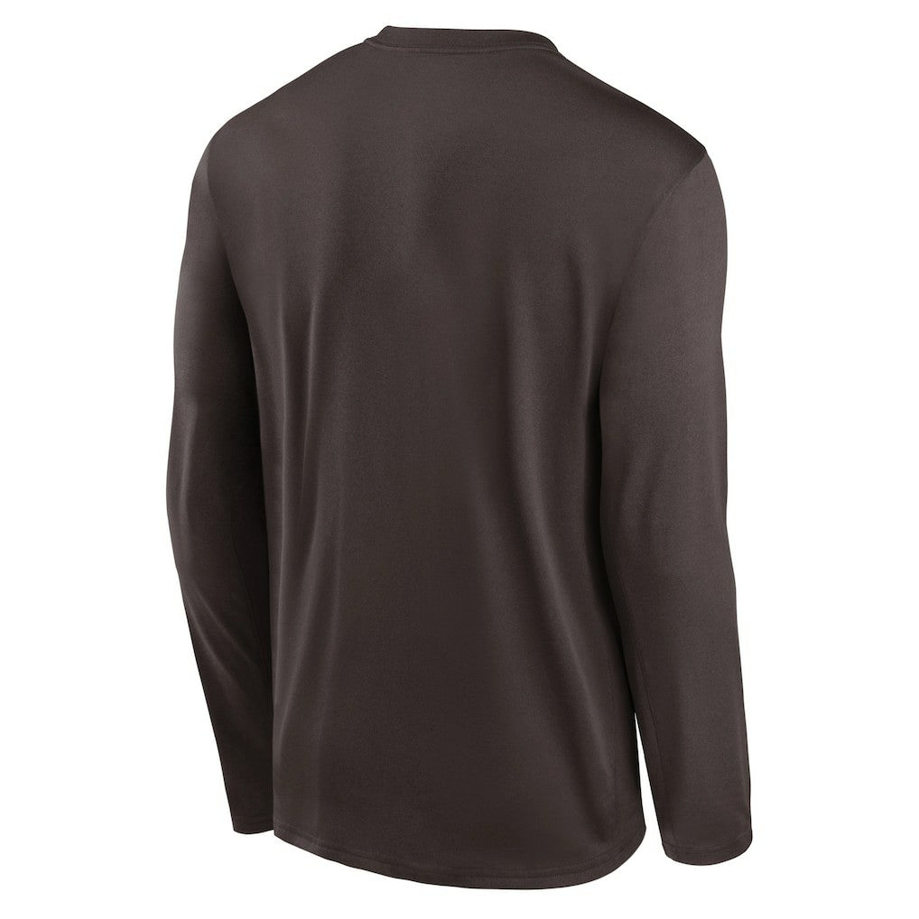 Cleveland Browns Icon Legend Performance Long Sleeve T-Shirt - Brown - Nike