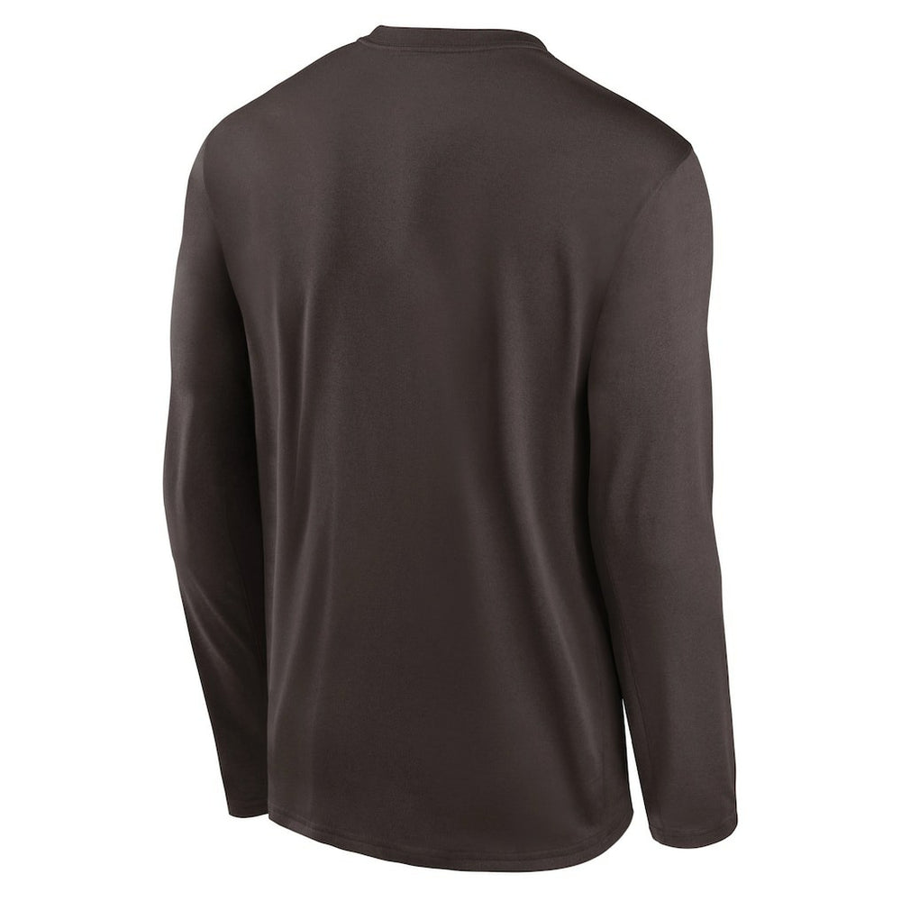 Cleveland Browns Icon Legend Performance Long Sleeve T-Shirt - Brown - Nike