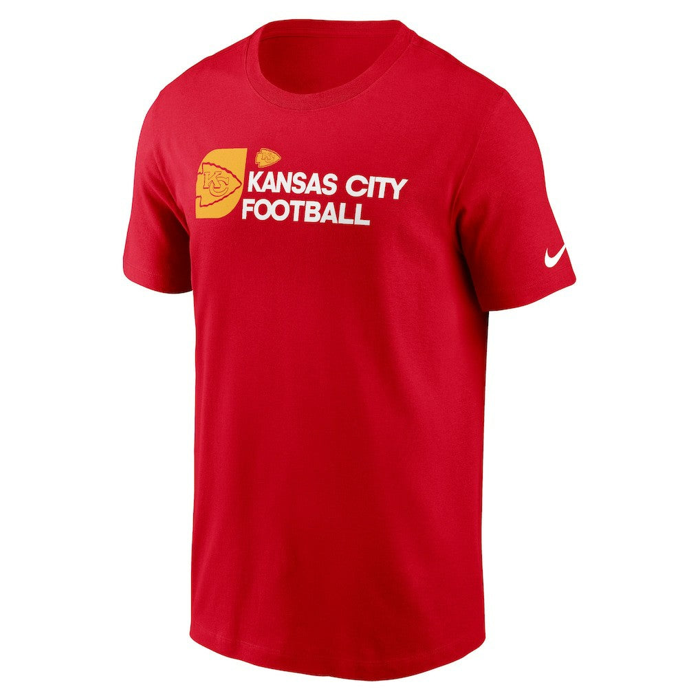 Kansas City Chiefs Outline T-Shirt - Red - Nike