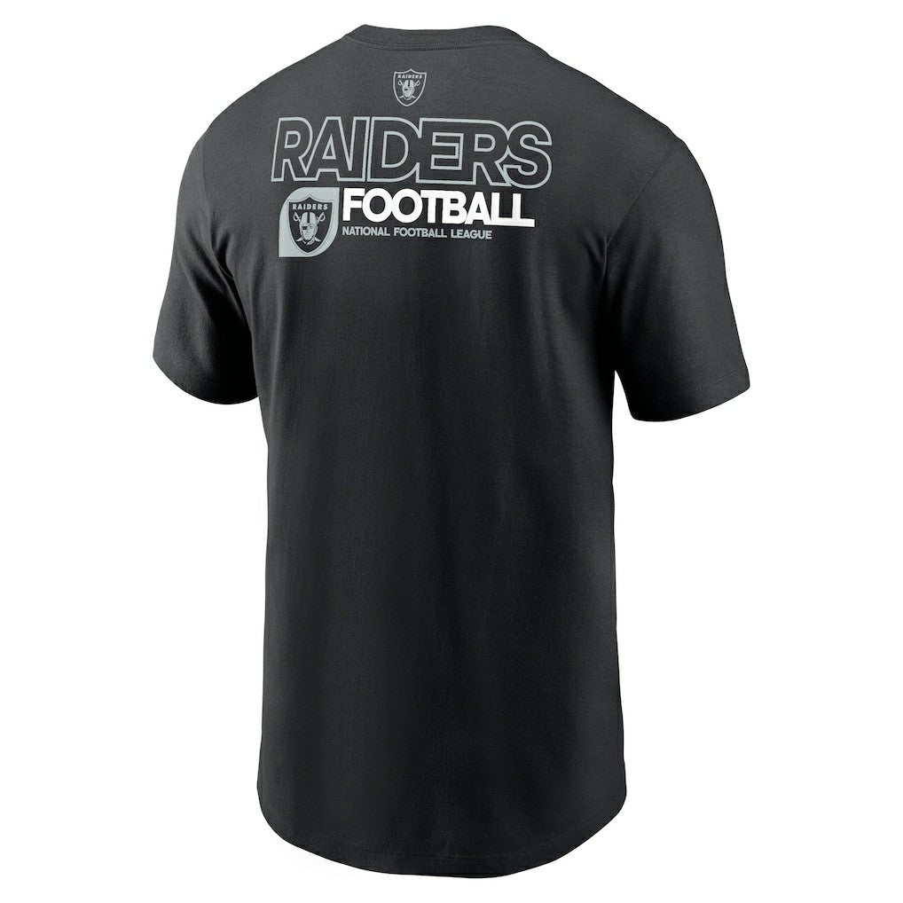 Las Vegas Raiders Outline T-Shirt - Black - Nike
