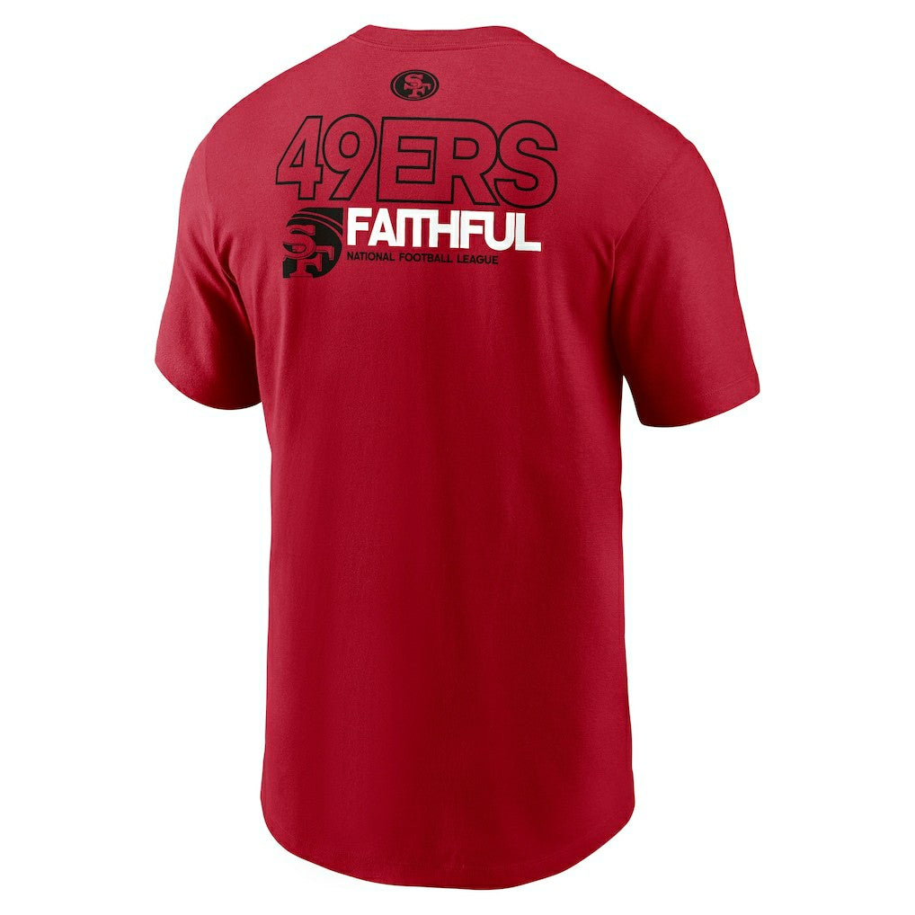 San Francisco 49ers Outline T-Shirt - Scarlet - Nike