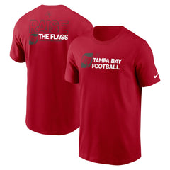 Tampa Bay Buccaneers Outline T-Shirt - Red - Nike