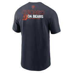 Chicago Bears Outline T-Shirt - Navy - Nike