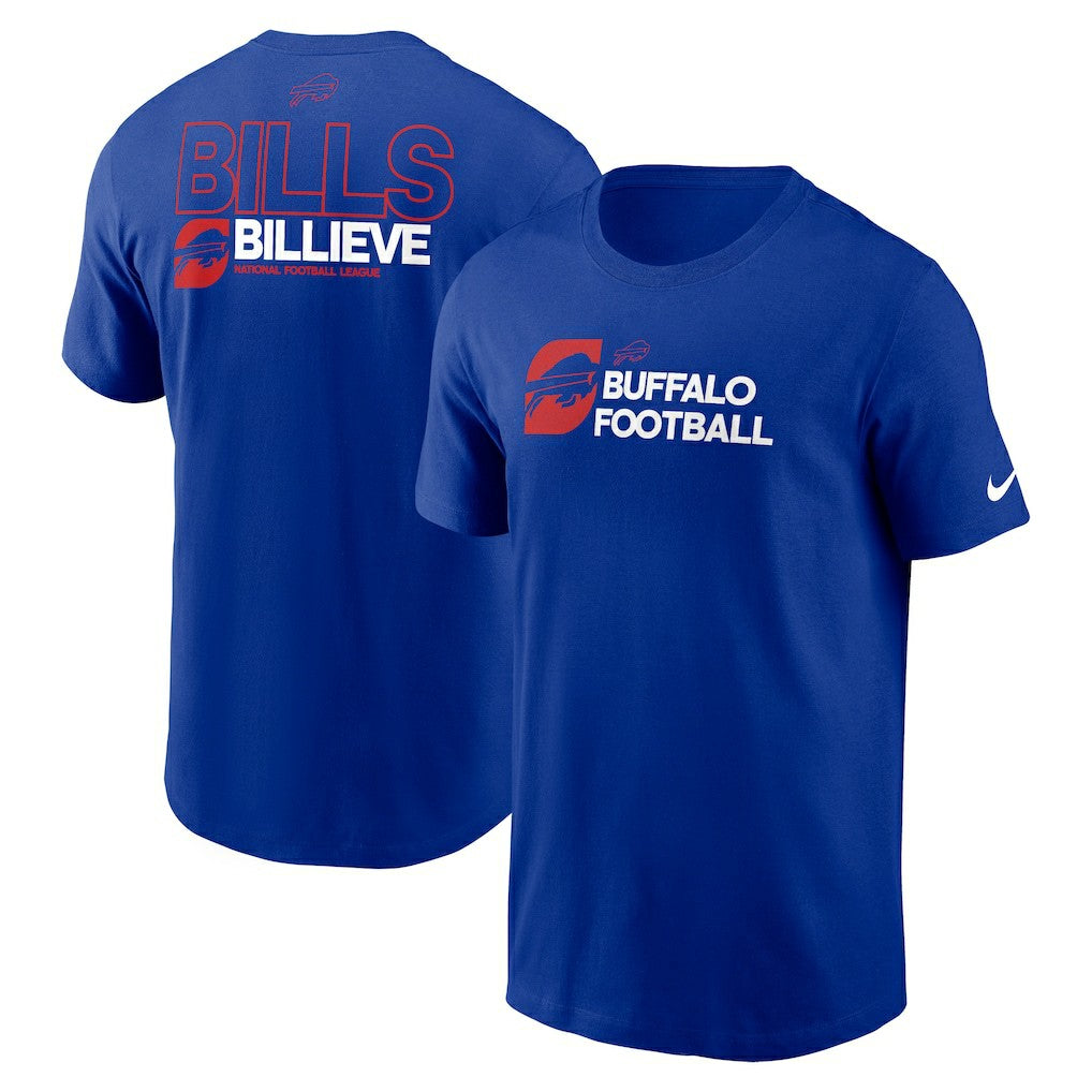 Buffalo Bills Outline T-Shirt - Royal - Nike